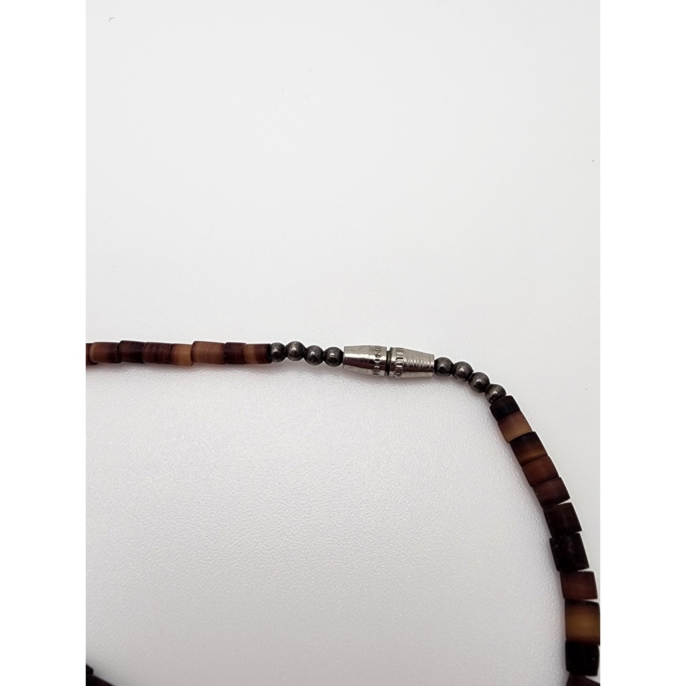 Southwestern Carved Bird Fetish Heishi Bead Necklace Multicolor Boho Turquoise - Picture 7 of 8